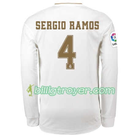 Billige Fotballdrakter Real Madrid Sergio Ramos 4 Hjemmedraktsett 2019/20 Langermet